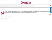 Tablet Screenshot of haltex.com.pl